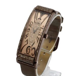 Le Vian brown deco watch diamond 17mm